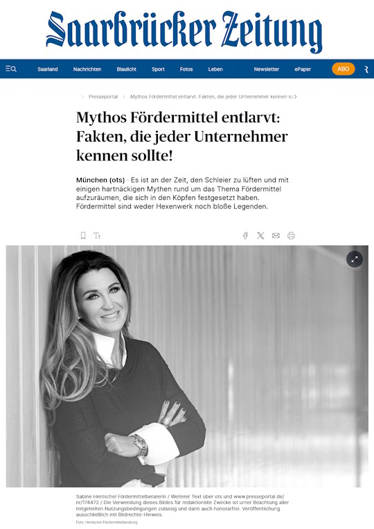 2024-06-28 Saarbrücker Zeitung Mythos Fördermittel